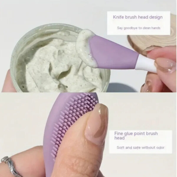 Double Head Silicone Face Care Brush - Image 6