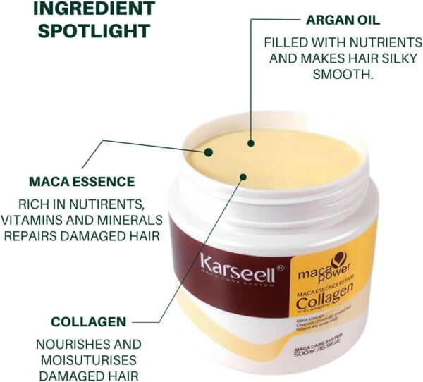 Karseell Collagen Deep Repair Conditioning Hair Mask - Image 3