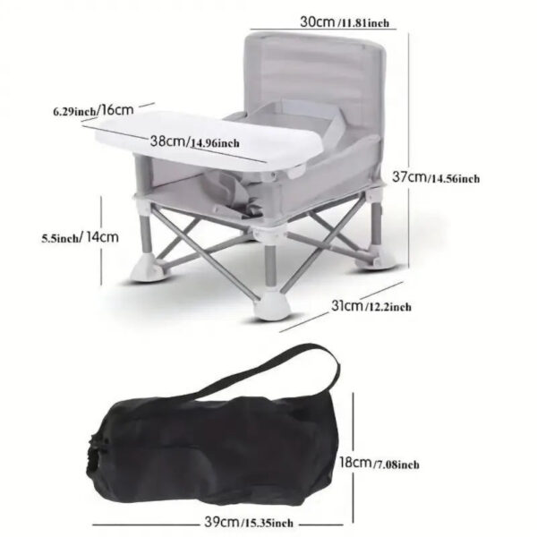 Portable dining chair for children - Image 2