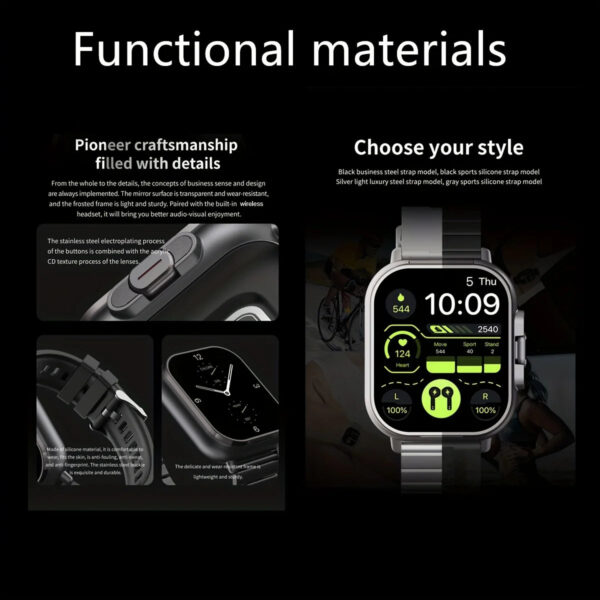 Smartwatch with Wireless Earbuds - Image 6