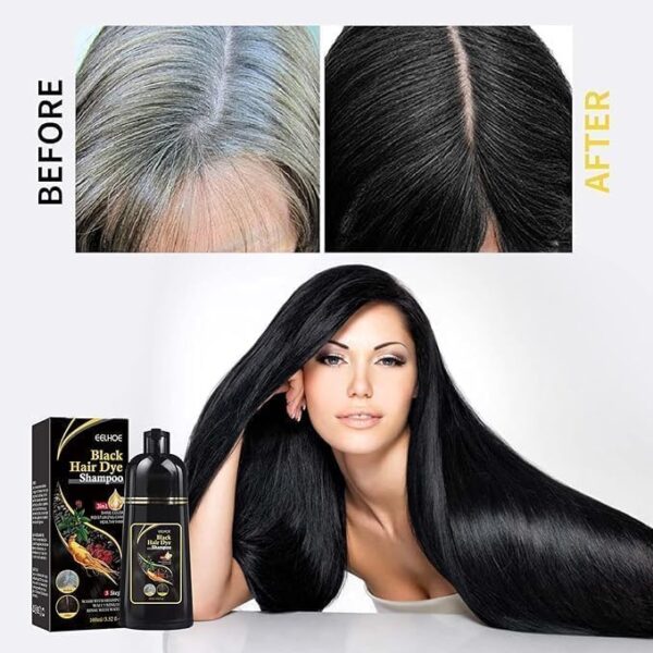 Natural Black Hair 3- IN-1 Dye Shampoo - Image 5