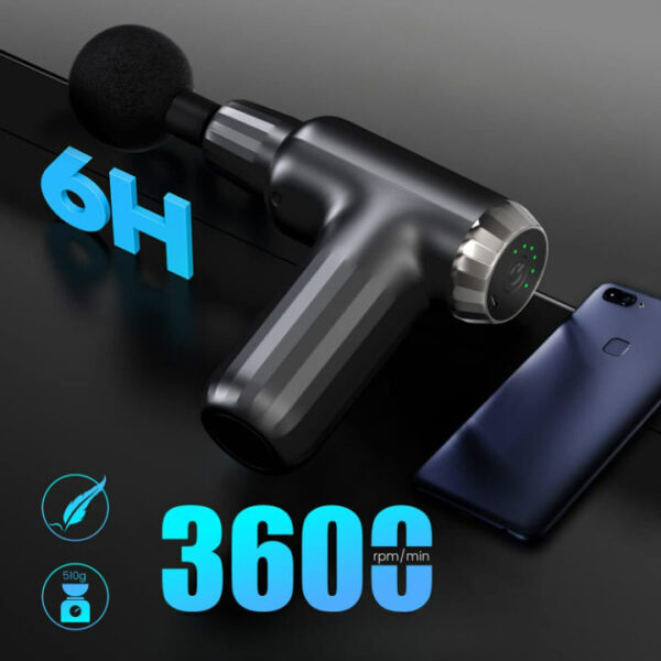 Muscle Massage Gun with 4 Heads FH-820 - Image 6