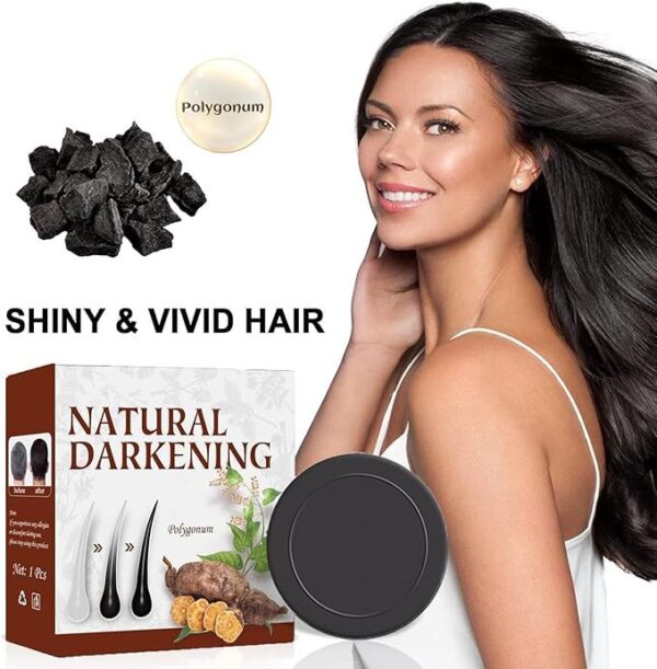 New Hair Darkening Shampoo Bar, Natural Organic Conditioner - Image 4