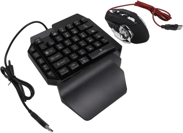 One Hand RGB Gaming Keyboard and Mouse Combo - Image 3