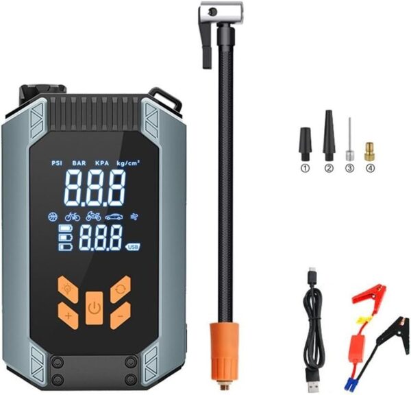 Portable 7200ACA Car Starter with Air Pump Battery Amplifier Power Bank 150 PSI - Image 3