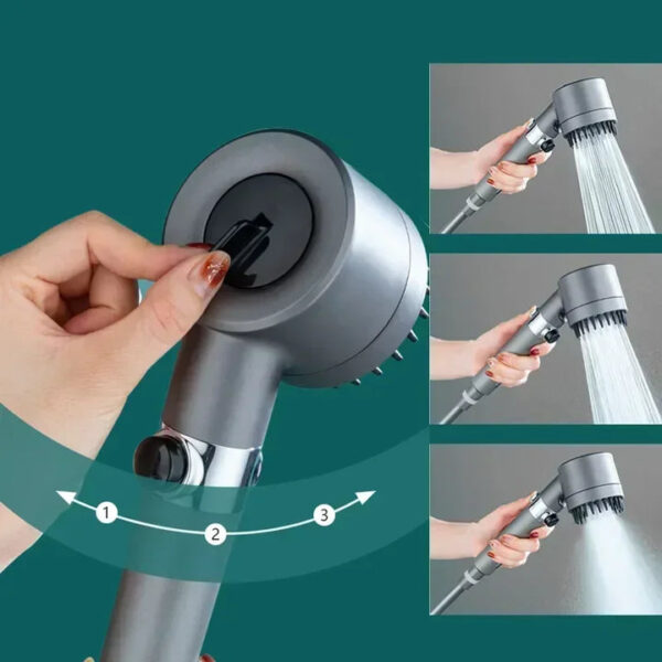 High Pressure 3 Modes Shower Head - Image 6