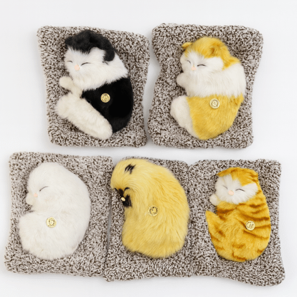 Sleeping Cat Plush Toy with Sound - Image 3