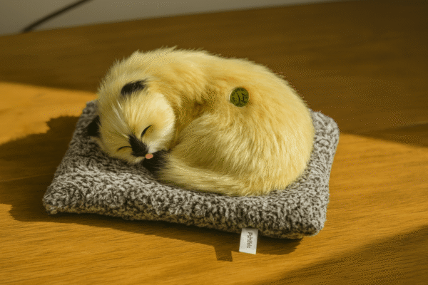 Sleeping Cat Plush Toy with Sound - Image 2