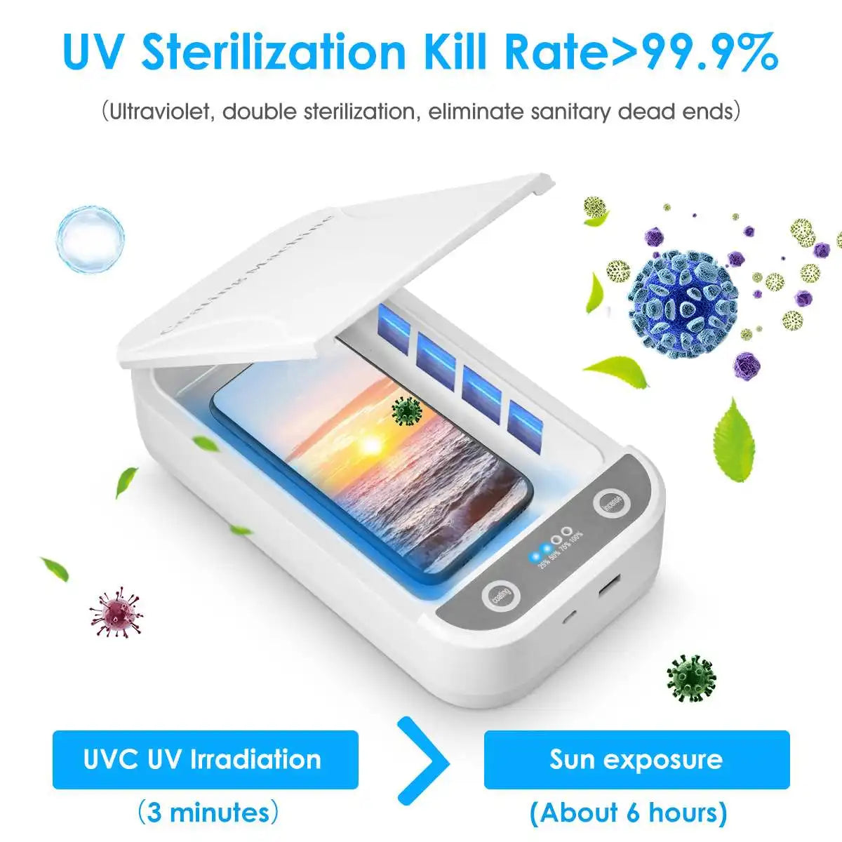 UV Cell Phone Sterilizer with Aroma Diffuser - Image 4
