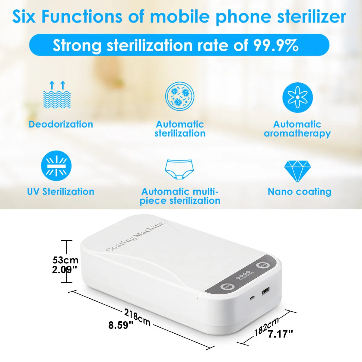 UV Cell Phone Sterilizer with Aroma Diffuser - Image 3